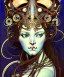 Placeholder: Realistic detailed face portrait of a beautiful futuristic beautiful top model in opudesignlent alien glass armor by alphonse mucha, ayami kojima, amano, greg hildebrandt, and mark brooks, female, feminine, art nouveau, ornate italian renaissance cyberpunk, iridescent venetian blown glass, neo - gothic, gothic, character concept