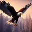 Placeholder: eagle, feathers, extremely sharp detail, finely tuned detail, ultra high definition, 8k, unreal engine 5, ultra sharp focus, summer ambiance, mountains