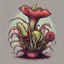 Placeholder: Monster Venus Fly Trap in tricolor art style