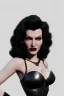 Placeholder: Rita Hayworth as evil queen in black leather, busty, cleavage, curvy, angry, stern look. character design by cory loftis, fenghua zhong, ryohei hase, ismail inceoglu and ruan jia. unreal engine 5, artistic lighting, highly detailed, photorealistic, fantasy