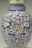 Placeholder: intricate jar with different holes and baroque flowers by ming dynasty, insanely detailed, complementary colors fine details