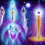 Placeholder: the helpers from beyond the veil, astral realm, cosmic beings of love and light