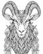 Placeholder: satanist goat tattoo, coloring book page, clean line art, adults drawing book, Black and white only, crisp black lines, sharp lines, coloring page for adults, black and white picture, lots of details, tattoo style,tattoo ideas, full body, without shadows and colors