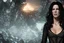 Placeholder: Portrait of Kate Beckinsale as Yennefer the Sorceress, looking into an enchanted gazing crystal, HD 4K, photo-realistic accurate face and features, award winning photography, unreal engine, cinematic lighting