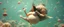 Placeholder: fat queen true yoga mind bending bubble gum as a young woman floating transparent music notes in the weirder universe in the ocean with the snail fish king in the style of Escher