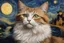 Placeholder: Portrait of Cat by Van Goh, The Starry Night