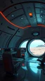 Placeholder: A spectacular interior inside a ufo spaceship with a control center by an Alia’s with futuristic architecture on the planet Mars, using the Dune color palette, Photo realistic