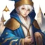 Placeholder: Fantasy World, A boy only wearing a closed wizards robe, and wearing a wizards hat. White Hair. Golden Eyes.