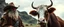 Placeholder: Gandalf as a cowboy, Frodo as a cow