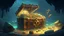 Placeholder: Sea of Thieves lots of treasure chest deep in the sea