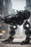 Placeholder: Vehicle with robotic legs Black mech hitech Futuristic 3d render, vray, uhd, detailed, hdr, 8k, photorealistic, dramatic lighting, hawken graphic design abstract 3d hitech technological HAWKEN photorealistic uhd 8k VRAY highly detailed HDR