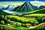 Placeholder: Mountains and fjords in Norway by artist "Henri Rousseau",by artist "Kerfluffle"