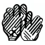 Placeholder: a simple logo of an hand with thumb up, line, flat, vector icon