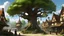 Placeholder: At the heart of Lumin's Reach lies the Town Center, where a charming square is dominated by an ancient, gnarled oak tree known as the Chrono Arbor. The townsfolk believe this tree is a beacon of temporal stability, its branches reaching toward the heavens as if attempting to touch the fabric of time itself. The square is dotted with market stalls, where locals sell handmade crafts and fresh produce.