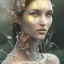 Placeholder: Portrait of beautiful girl, face dept of field,face shining, plant, metal,Unsharp masking, feathers,central weight average,Laplacian filt CWA Dryad,Median filter fae, sidhe, ominous, nature, plants, wildflower sparkle,wildflower 3d view, facepaint, dnd character portrait, intricate, oil on canvas, masterpiece, expert, insanely detailed, 4k resolution, retroanime style, cute big circular reflective eyes, cinematic smooth, intricate detail , soft smooth lighting, soft pastel colors