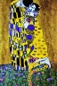 Placeholder: kissing cat, kiss by klimt, gold, gems, monet