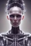 Placeholder: cyberpunk, head, women, portrai, open mouth, perfect skin, tron, cyborg , perfekt, real, dream, hr giger