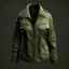 Placeholder: Olive Parker jacket, Front View, Realistic, hd, 8k, Product