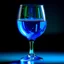 Placeholder: wine glass completely filled with blue liquid