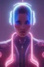 Placeholder: cyberpunk, head, women, portrai, tron