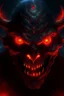Placeholder: Demon with flaming red eyes