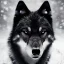 Placeholder: A captivating, monochromatic photograph of an ethereal black wolf in a snowy landscape, with a tight focus on its piercing gold eyes and striking fur details, evoking a sense of mystery and otherworldliness.