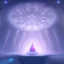 Placeholder: interior starship mother ship, ice kingdom digital painting,a crystal - clear ice, majestic, ice fractal, Fantasy, Illustration,Character Design, magician, pink color,