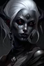 Placeholder: Portrait of a beautiful Evil she-drow