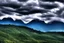 Placeholder: clouds and epic mountains near water, photography, ultra hd 4k, hyperrealism