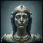 Placeholder: a greek marmor statue of athena, steam punk, scary, horror, realistic, made in octane, cinematic, movie, CGI, ultra-realistic, extremely detailed octane rendering, 8K, VRAY Super Real ar 2:3, dof photorealistic futuristic 50mm lens hard lighting dark gray tintype photograph, realistic lighting, sephia colors