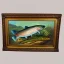 Placeholder: Antique brook trout painting