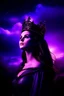 Placeholder: beautiful queen purple sky light