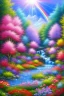 Placeholder: verybeautiful-magical-garden-of-the-angelic-kingdom-blue-and-pink-plants-and-trees-small-river-sunshine-flowers-haze-thumb-rainbow-ufo-bright-colors