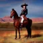 Placeholder: Full body portrait, painting, medium shot lady style of Wild Wild West