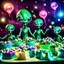 Placeholder: Alien invasion with party favors