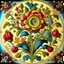 Placeholder: Rosemaling, plants, flowers, detailed, realistic