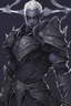 Placeholder: Armored man Drow from DnD by style of anime