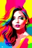 Placeholder: create a colorful girl image showing glamour and fashion