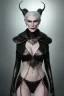 Placeholder: Carmen Dell`orifice as evil queen in black leather, leather, busty, cleavage, angry, stern look. character design by cory loftis, fenghua zhong, ryohei hase, ismail inceoglu and ruan jia. unreal engine 5, artistic lighting, highly detailed, photorealistic, fantasy