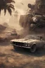 Placeholder: Realistic image. Grunge landscape. 4k resolution, intricate details, ornate details, soft lighting, vibrant colors, mad max background