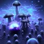 Placeholder: Spherical Frost metal magic armoured lightning glowing Mycelium MUSHROOM stars galaxy SPACE lANDSCAPE BURNING IN BLUE FLAMES hellfire abyss math chaos vivid cell