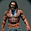 Placeholder: Jason Momoa toddler, full body, dramatic lighting, hyper realistic