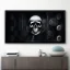 Placeholder: cyberpunk style ink ball skull picture in detailed frame, big black eyes, unreal engine 5, 8k resolution, photorealistic, ultra detailed, frame extreme accurate