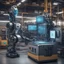 Placeholder: an industrial equipment powered by AI that is talking to the operator