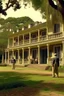 Placeholder: Illustrate a grand plantation setting in the 1800s, with Isaac Franklin and John Armfield as wealthy slave owners. Highlight their opulent lifestyle and the beginning of their partnership.