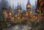 Placeholder: medieval village, ornate, beautiful, atmosphere, vibe, mist, smoke, chimney, rain, well, wet, pristine, puddles, red speckled mushrooms, waterfall, melting, dripping, snow, creek, lush, ice, bridge, cart, orange, green, stained glass, forest, flowers, concept art illustration, color page, 4 k, tone mapping, doll, akihiko yoshida, james jean, andrei riabovitchev, marc simonetti, yoshitaka amano, digital illustration, greg rutowski, volumetric lighting, sunbeams, particles, trending on artstation