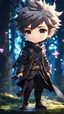 Placeholder: Chibi Man with beard and little hair in 8k solo leveling shadow artstyle, tree them, in the style of fairy academia, hard-edge style, agfa vista, dynamic pose, oshare kei, hurufiyya, rtx , neon lights, intricate details, highly detailed, high details, detailed portrait, masterpiece,ultra detailed, ultra quality
