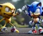 Placeholder: dr robotnik vs sonic electric fight, unreal engine 5