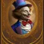 Placeholder: "Mad Hatter" book young man character of "Alice in the wonderland", elegant,sarcastic smile, by Disney,Chie Yoshii,alphonse mucha