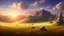 Placeholder: grassland plains mountain background